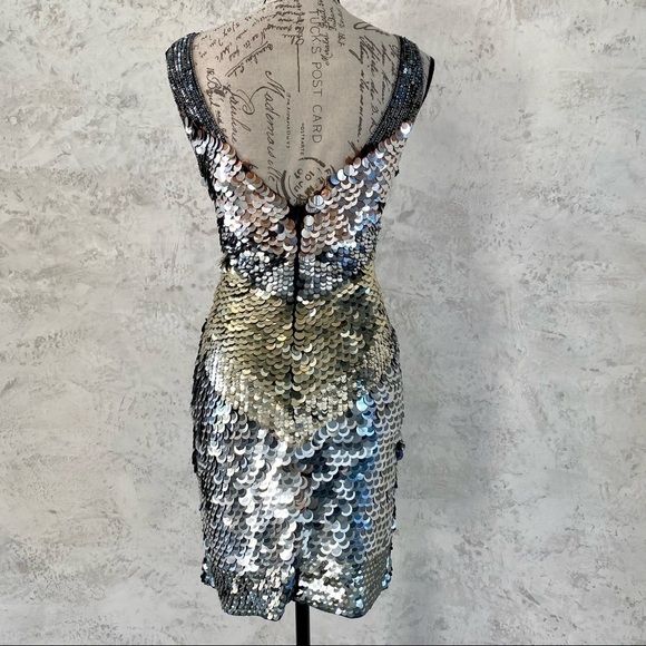 PARKER SEQUINED BENNY DRESS - Picture 6 of 13
